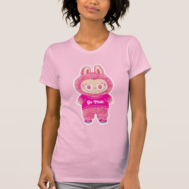 Camiseta da Equipe Rosa da Guerra de Cores (Frente)