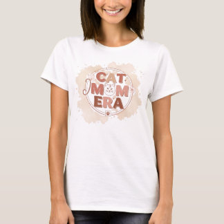 Camiseta da Era da Mãe de Gato na Moda