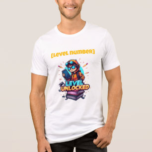 Camiseta da Escola de Jogos Desbloqueada de Nível 