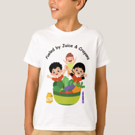 Camiseta da Escola Divertida 'Energizado por Suco