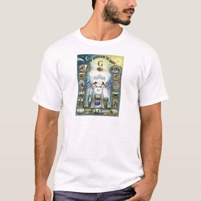 Camiseta Da escuridão à luz (Frente)