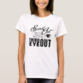 Camiseta Da espiral parte superior da colheita das mulheres