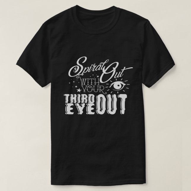 Camiseta Da espiral T básico para fora - (Frente do Design)