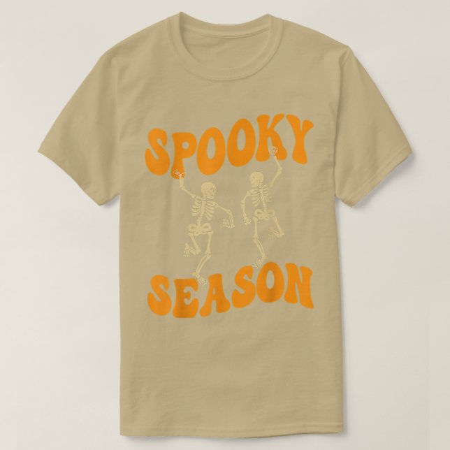 Camiseta da estação Spooky, temporada de Halloween (Frente do Design)