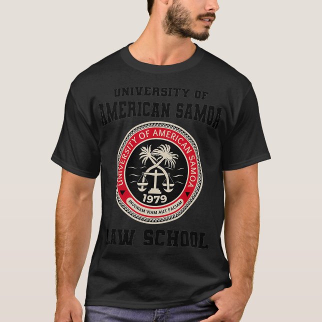Camiseta da Faculdade de Direito de Samoa American (Frente)