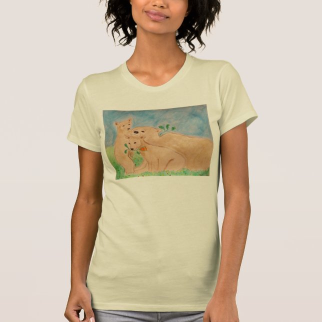 camiseta da família do urso (Frente)