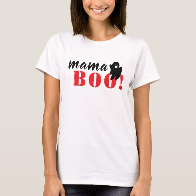 Camiseta da Família Negra do Dia das Bruxas Mama B (Frente)