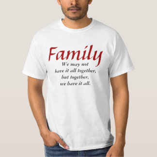 Camiseta Da família t-shirt junto