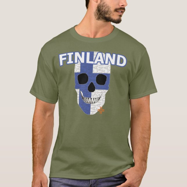 Camiseta da Finlândia | Handskull (Frente)