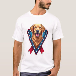 Camiseta da Fita da Vitória do Golden Retriever Pa