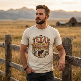Camiseta da Fronteira do Deserto do Texas