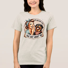 Camiseta da Garota Sassy - Meu Cachorro e eu