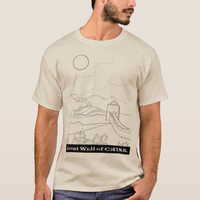 Camiseta da Grande Muralha da China (Frente)