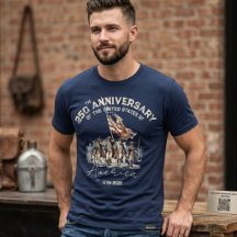 Camiseta da Guerra Revolucionária do 250º Aniversá