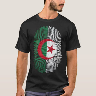 Camiseta da Impressão Digital da Bandeira da Argél