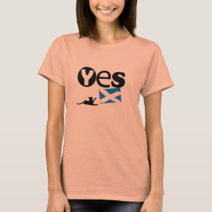 Camiseta Da independência T escocês de Saltire do gato si