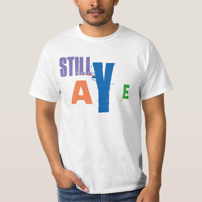 Camiseta Da independência t-shirt escocês ainda Aye (Frente)