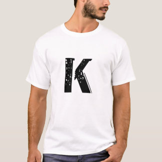 camiseta da letra K
