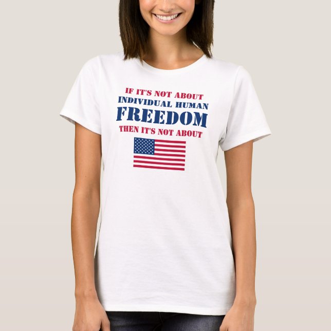 Camiseta da Liberdade (leve) (Frente)