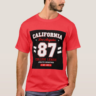 Camiseta da Liga da Faculdade de Los Angeles Calif
