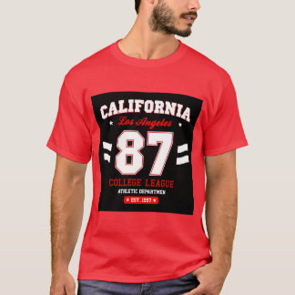 Camiseta da Liga da Faculdade de Los Angeles Calif