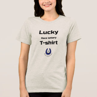 Camiseta da loteria da corrida da sorte