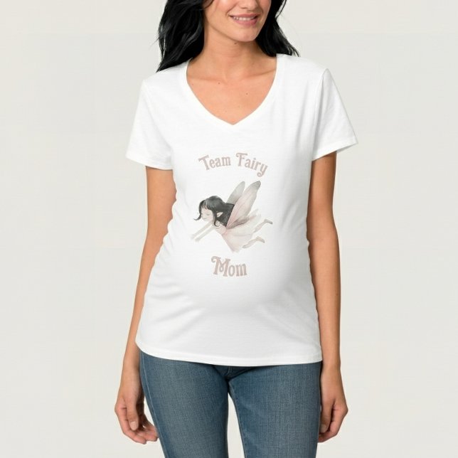 Camiseta da mãe da Fada da Equipe para o Chá de fr (Criador carregado)