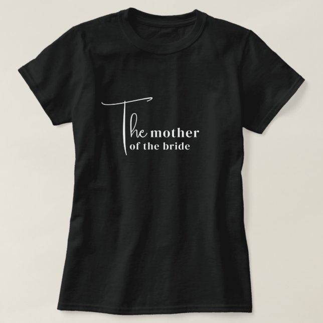Camiseta da Mãe da Noiva na Moda (Frente do Design)