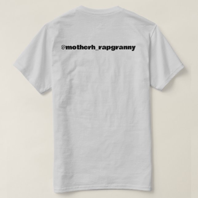 Camiseta da mãe_rapgranny (Verso do Design)