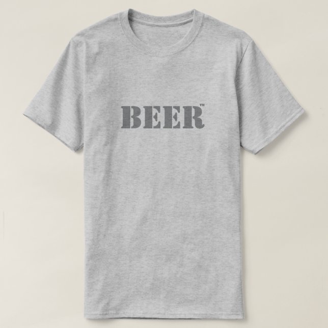 Camiseta da Marca Registrada de Cerveja (Frente do Design)