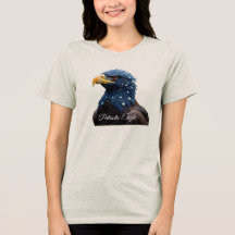 Camiseta da menina Águia Patriótica