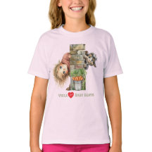 Camiseta da Menina Curiosa e do Bode Curioso
