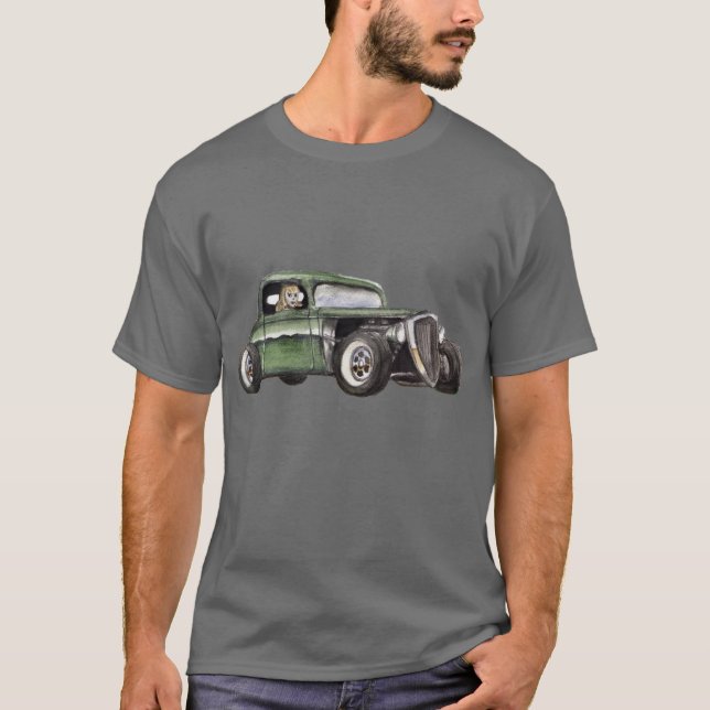 Camiseta da menina do hot rod (Frente)