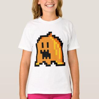 Camiseta da menina fantasma da abóbora