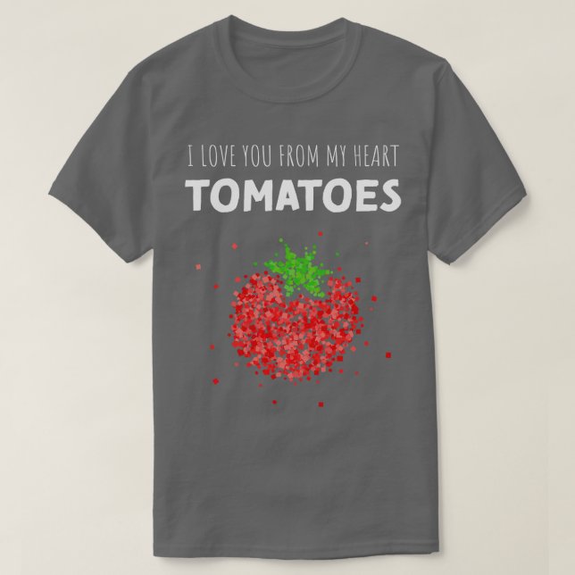 Camiseta Da Minha Cabeça Tomates Tomate Substituição De Fig (Frente do Design)