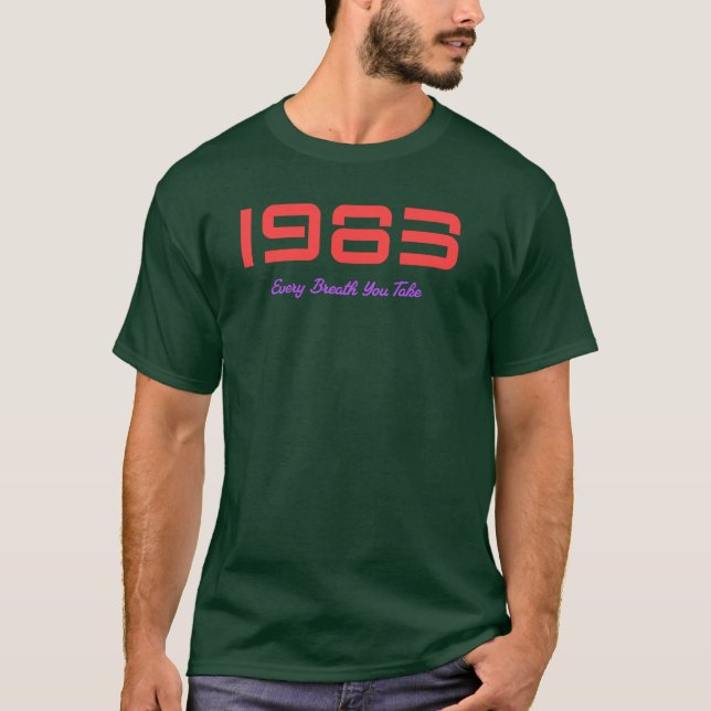 Camiseta da música principal de 1983 (Frente)