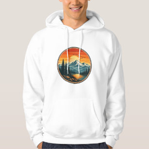 Camiseta da Natureza do Pôr do Sol da Montanha Em