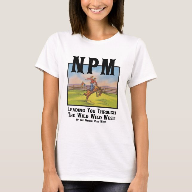 Camiseta da NPM Wild West (Frente)