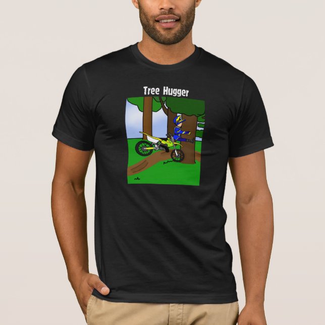 Camiseta da obscuridade de Hugger da árvore da (Frente)