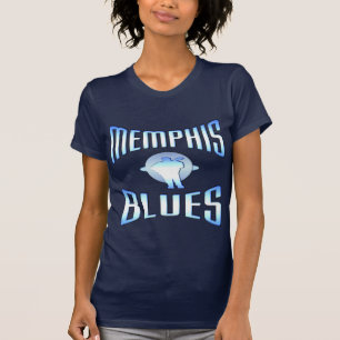 Camiseta da obscuridade dos azuis de Memphis