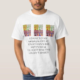 Camiseta Da oferta má do t-shirt de Mitzvah do bar "árvor