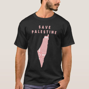 Camiseta da Palestina - Camiseta do lenço palestin