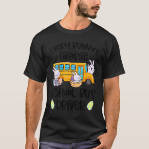 Camiseta Da Páscoa de Maquinista de Ônibus Escolar Favorito