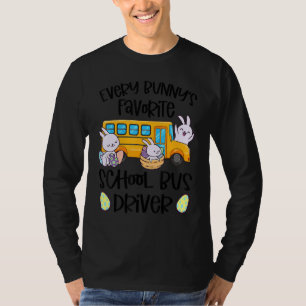 Camiseta Da Páscoa de Maquinista de Ônibus Escolar Favorito