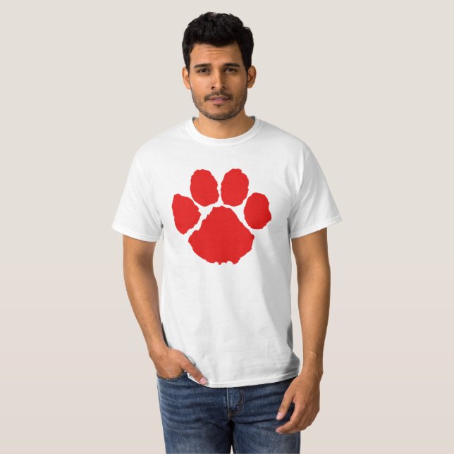 Camiseta da Pata Vermelha (Frente Completa)