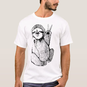 Camiseta Da paz a preguiça para fora doou aos homens da