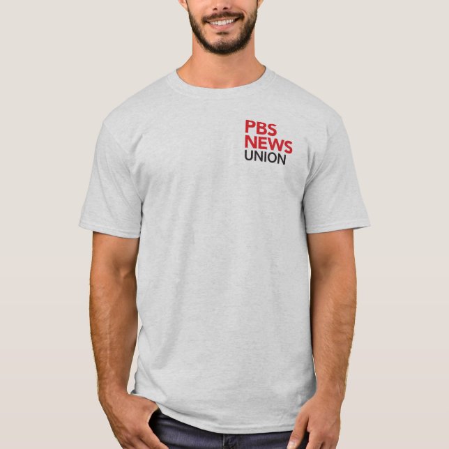 Camiseta da PBS NewsHour Union logo na lateral sem (Frente)