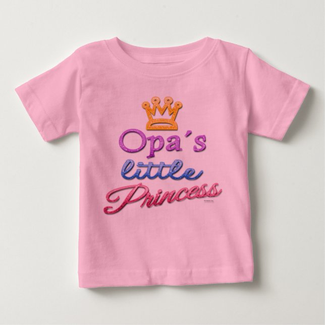 Camiseta da Princesa Bebê Toddler de Opa (Frente)