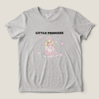 Camiseta da Princesinha Fofo para Meninas | Rosa F