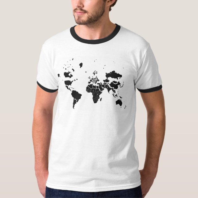 Camiseta da Projeção de Mercator (Frente)